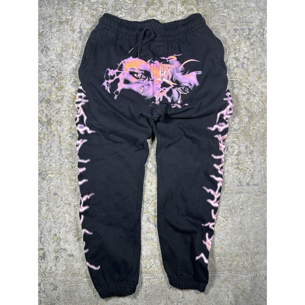 Vlone x Never Broke Again "Eyes" Sweatpants Black Size Small Authentic